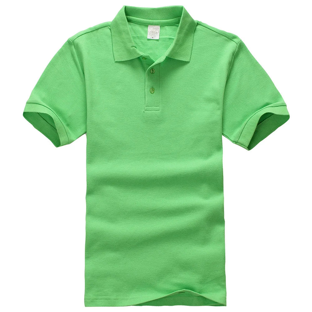 Unisex Cotton Polo Shirt — Essential Solid Color Tee