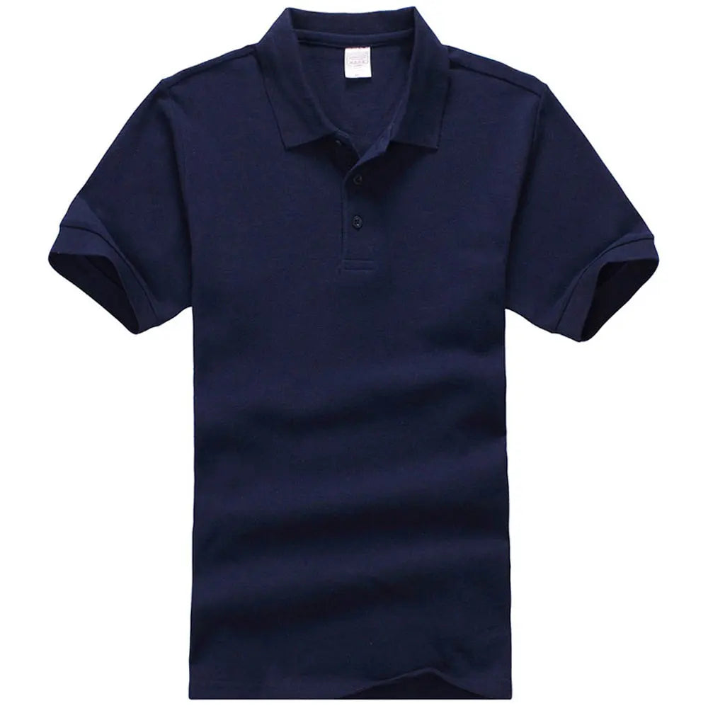 Unisex Cotton Polo Shirt — Essential Solid Color Tee