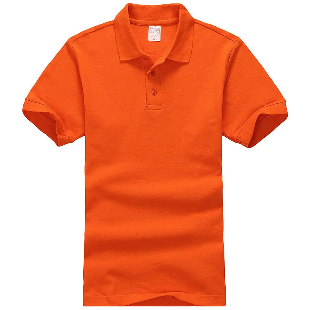 Unisex Cotton Polo Shirt — Essential Solid Color Tee