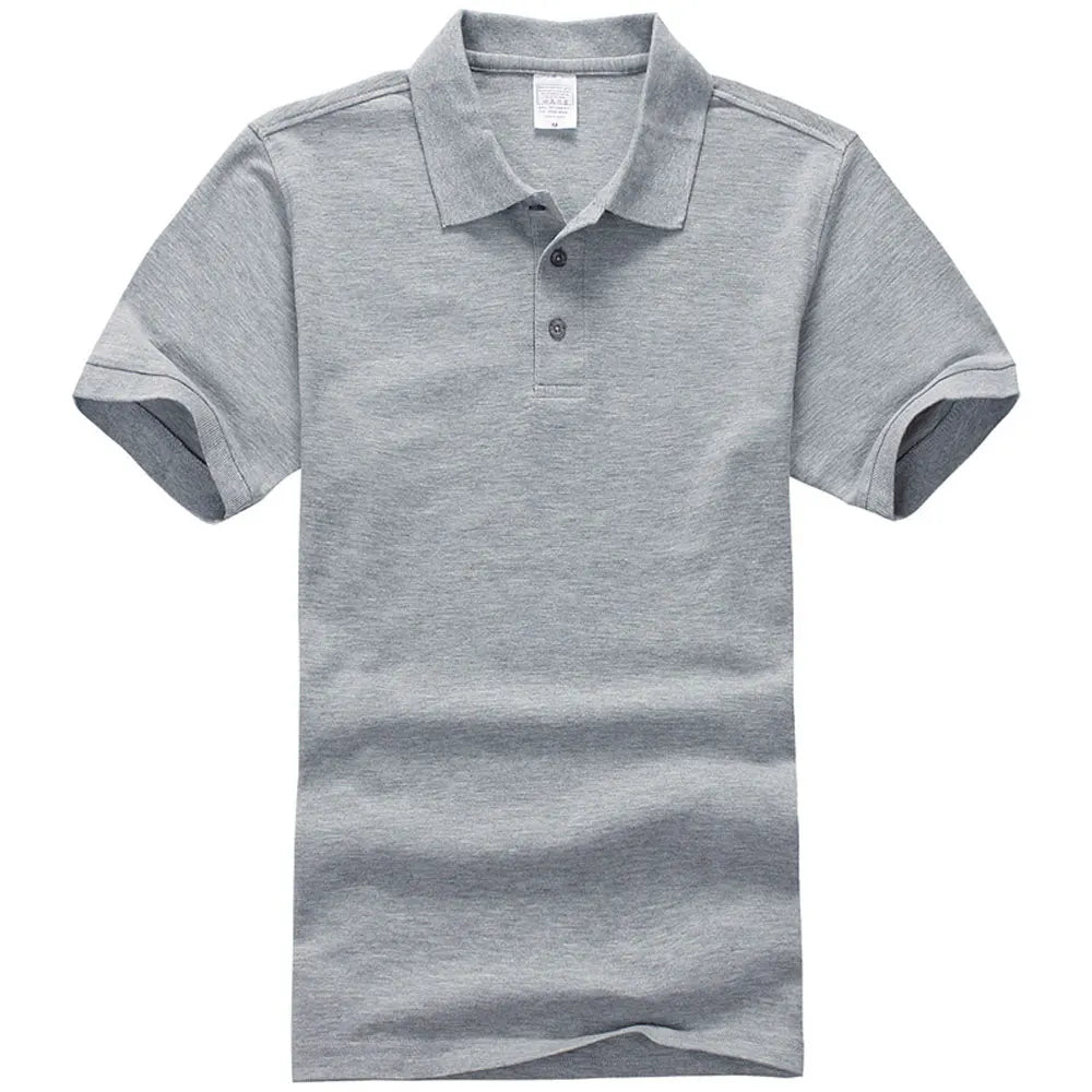 Unisex Cotton Polo Shirt — Essential Solid Color Tee