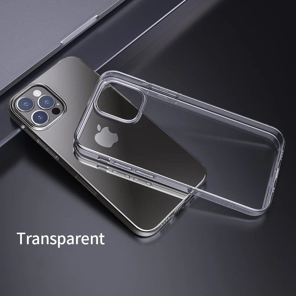 HOCO Ultra-Thin Clear TPU Case – iPhone 13 to 15 Plus | Soft & Slim Transparent Cover