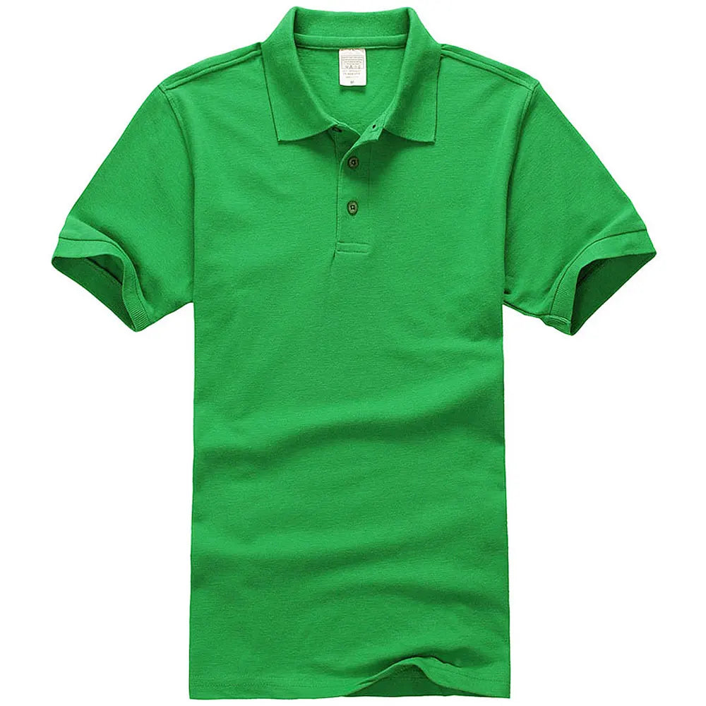 Unisex Cotton Polo Shirt — Essential Solid Color Tee