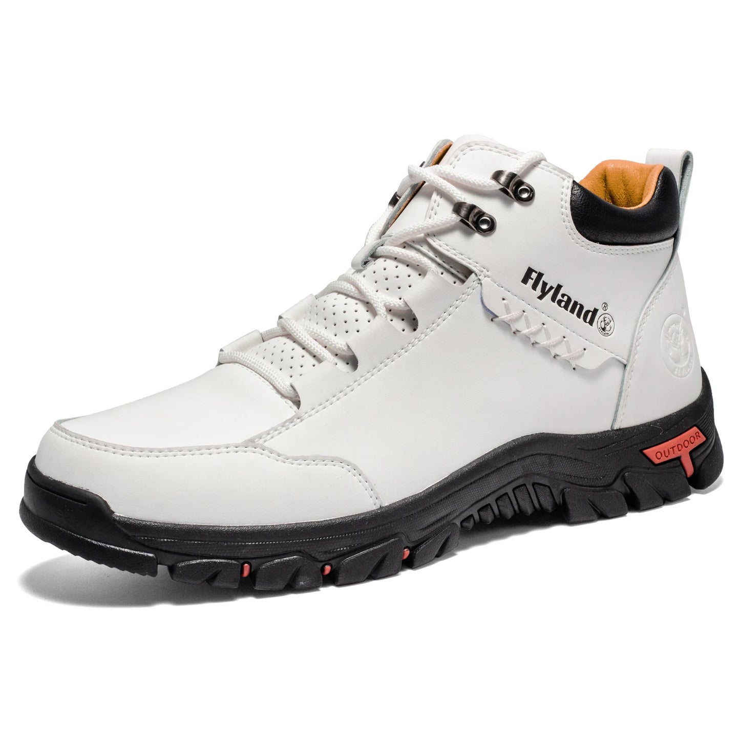 Ankle Leather Sneakers — Casual Office Boots with Sporty Finish