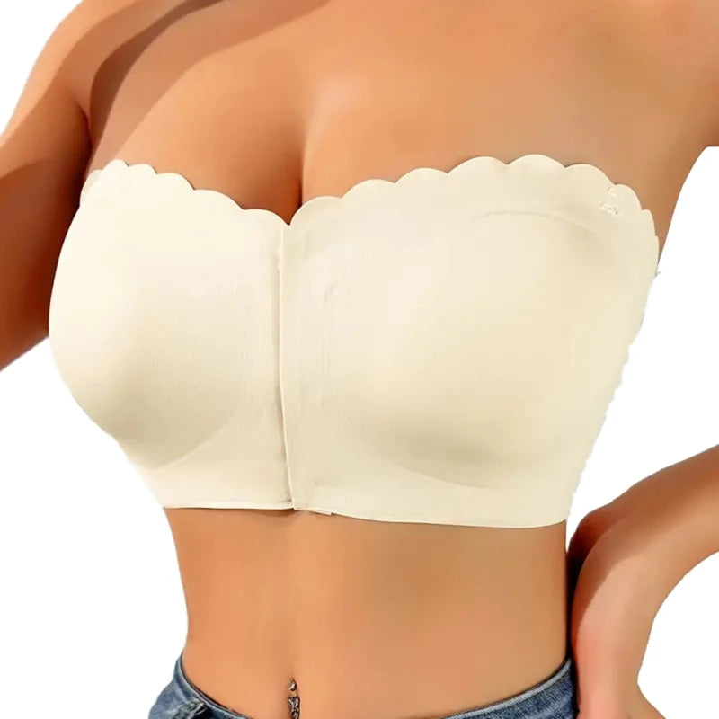 Front Button Strapless Bra – Casual, Comfortable