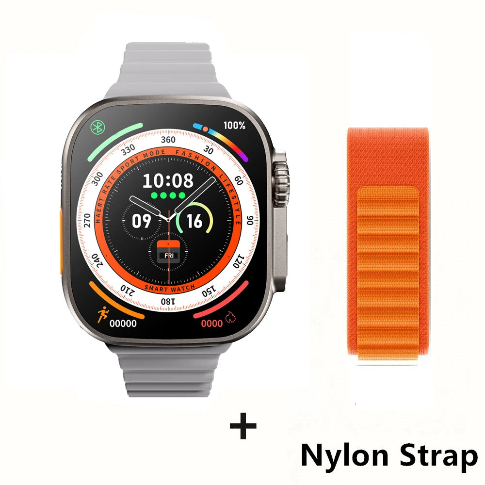 Smartwatch Ultra Pro – 49mm AMOLED, Wireless Charging, Sports & Fitness Mode