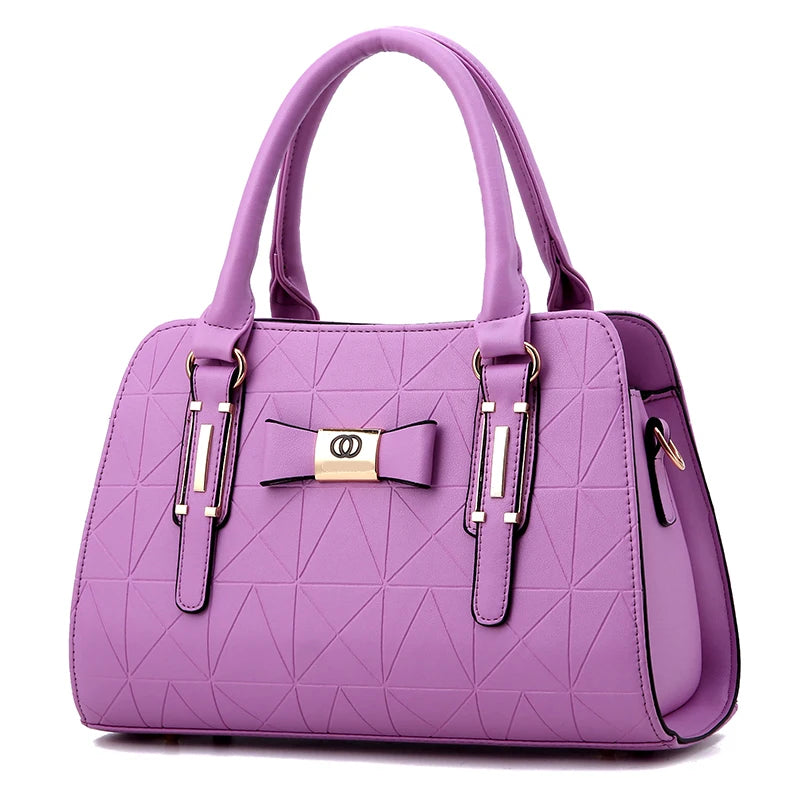 Large Capacity Casual Leather Tote | Top-Handle Bag