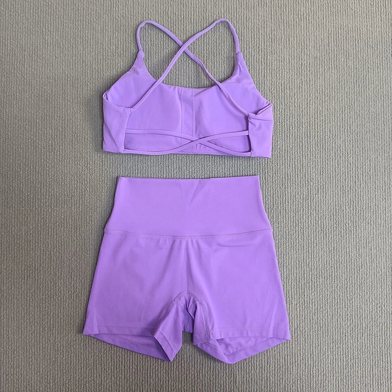 VibeFit Tracksuit – Soft Short Set with Bra