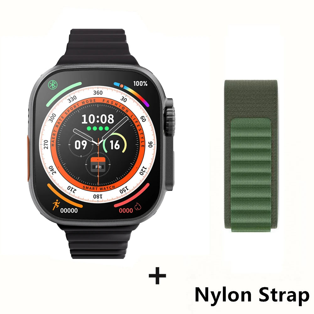 Smartwatch Ultra Pro – 49mm AMOLED, Wireless Charging, Sports & Fitness Mode