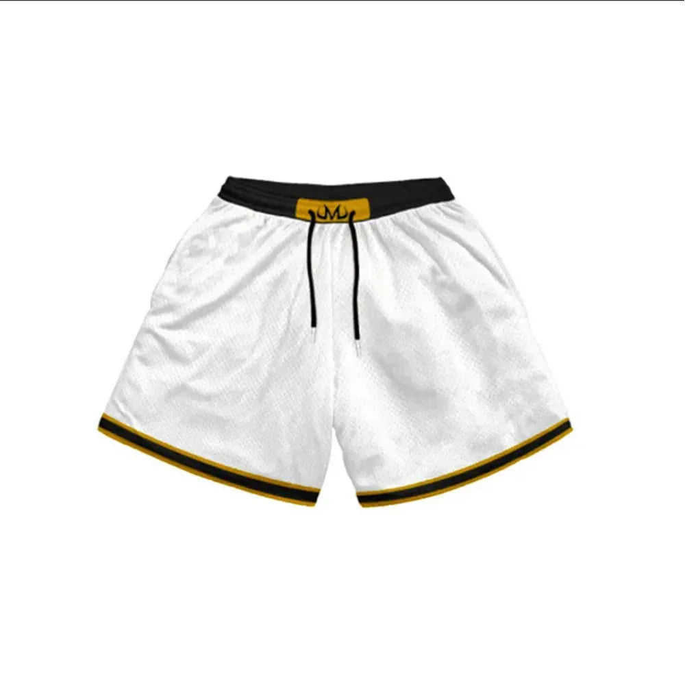 Anime Inspired 2-in-1 Quick Dry Mesh Shorts – Summer Sports Workout Pants