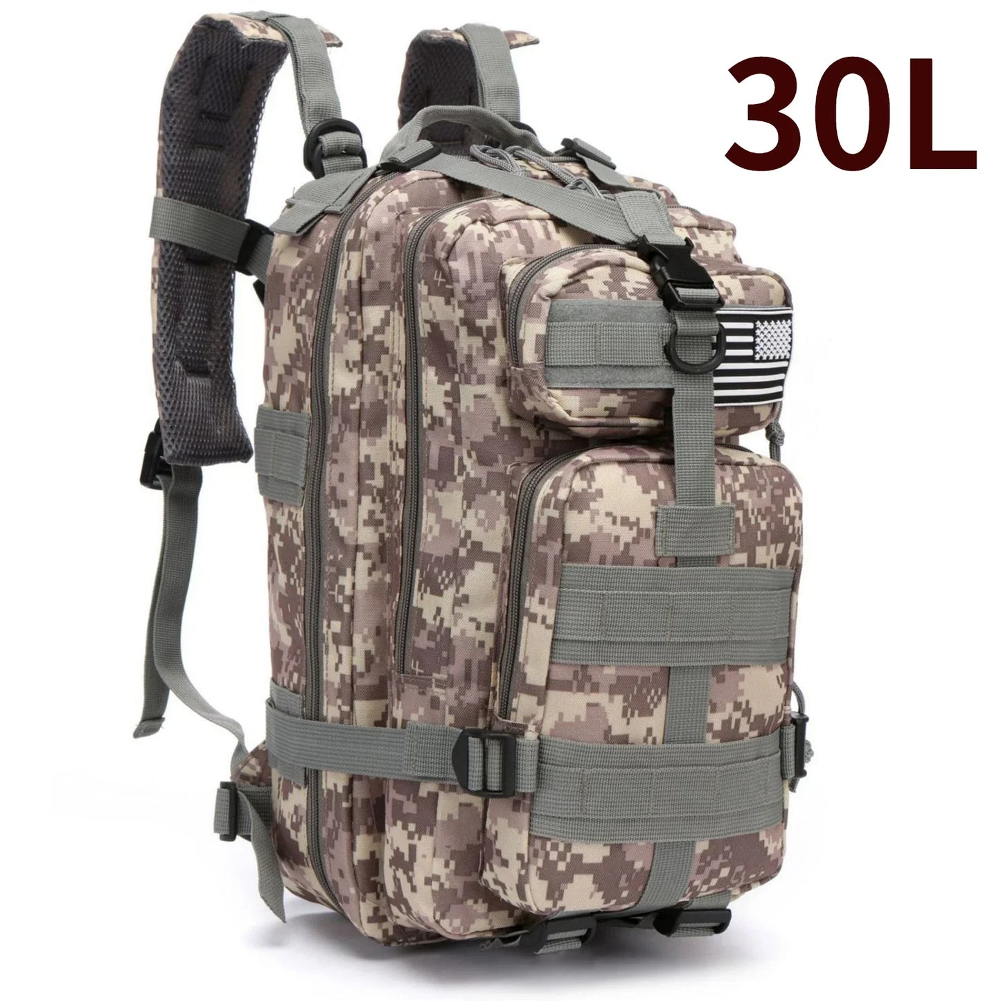 RangerTrek Tactical Backpack – 30L/50L Waterproof Nylon Outdoor Bag