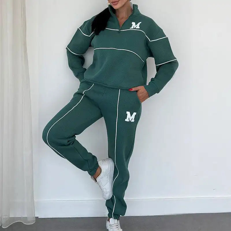 Lounge Pullover Sweatshirt & Sweatpants Set – Casual Comfort