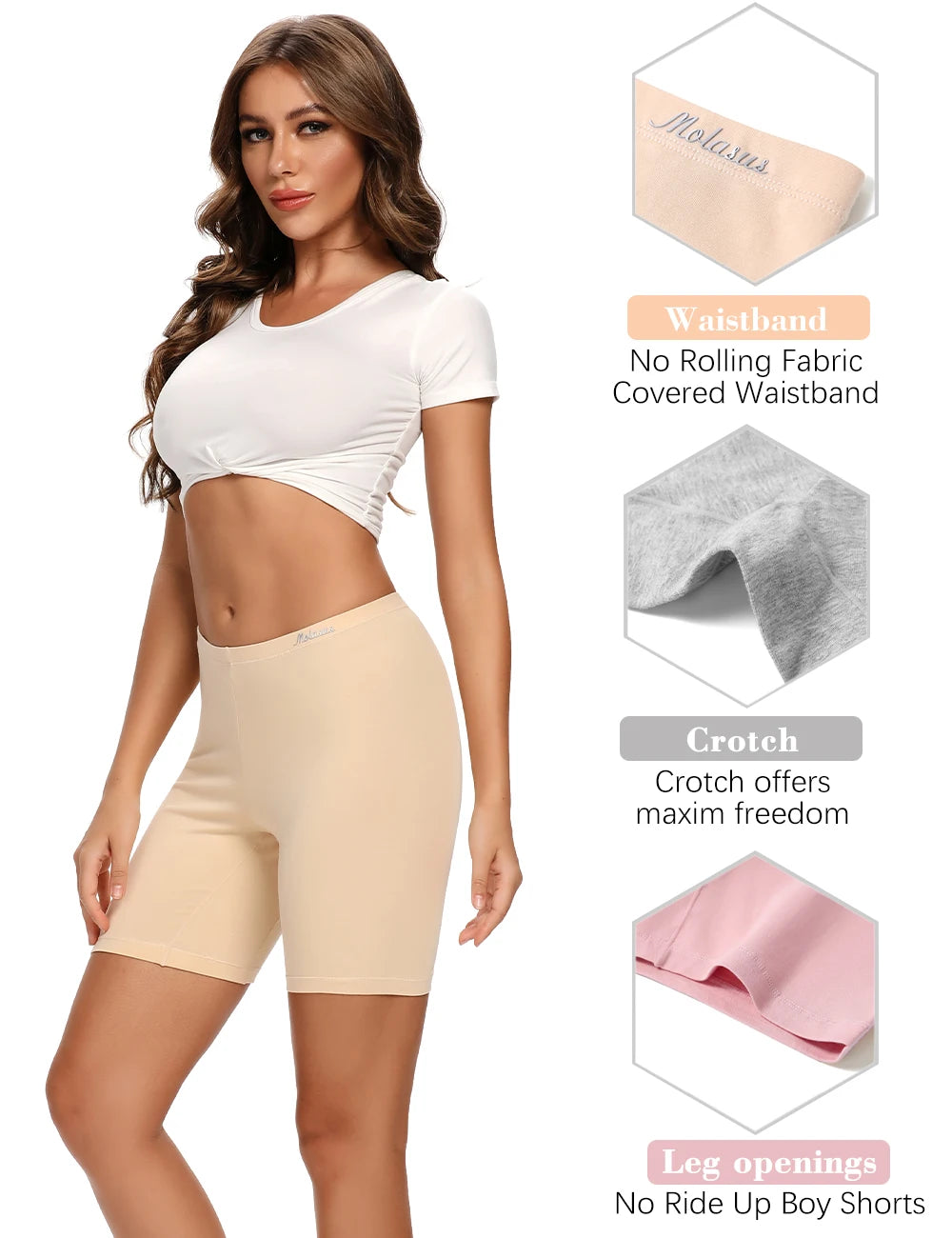 Plus Size Cotton Underwear – High Waist, Soft – 4-Pack