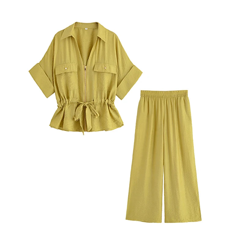 Loose Shirt & Pants Set – Chic Elegant Street Holiday Two Piece