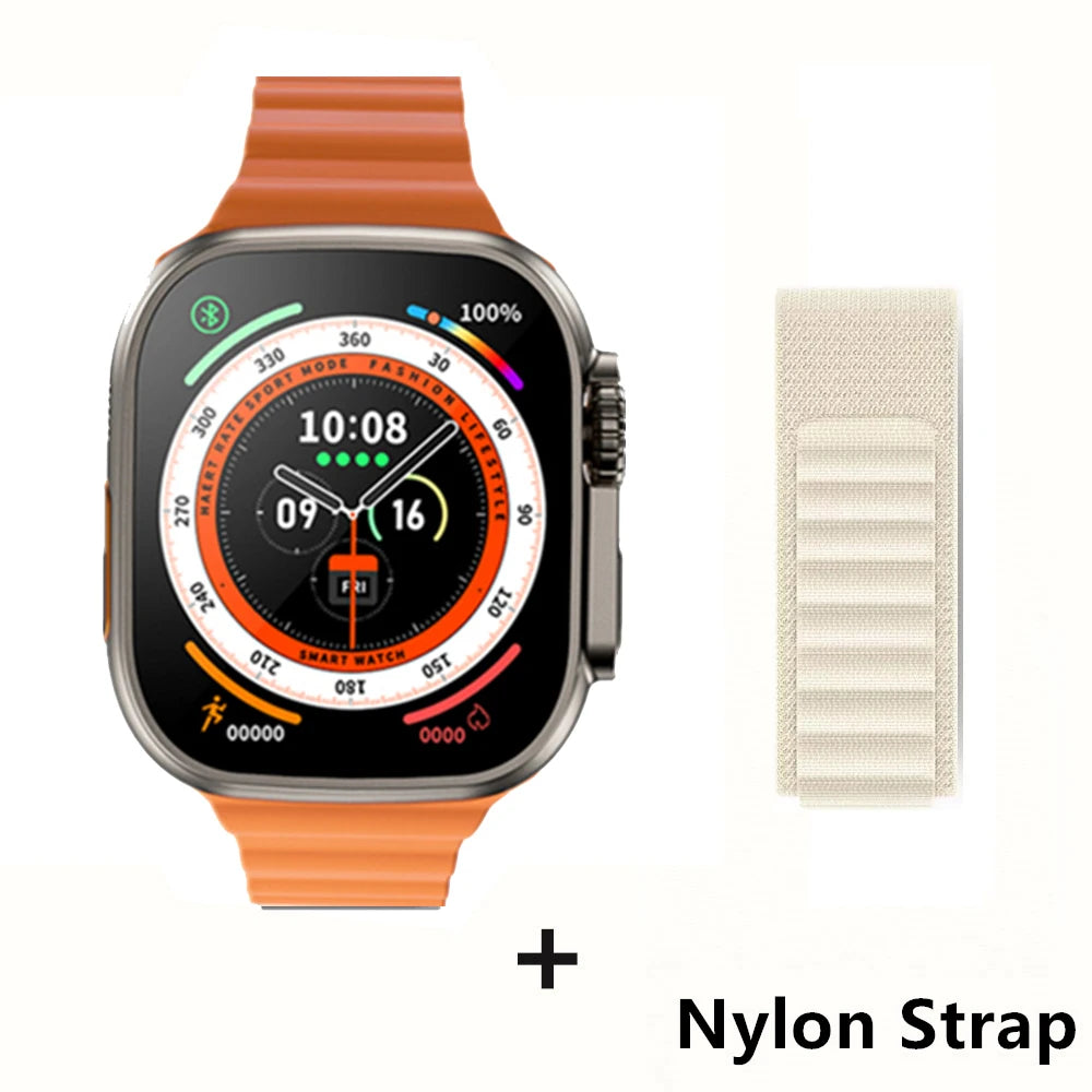 Smartwatch Ultra Pro – 49mm AMOLED, Wireless Charging, Sports & Fitness Mode