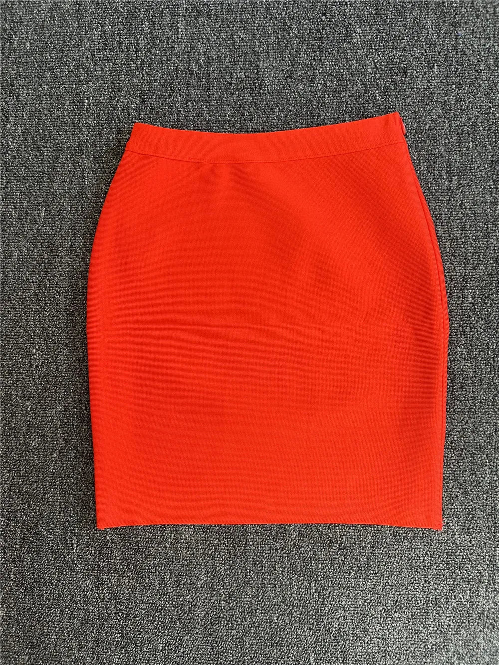 Candy Color Bodycon Mini Skirt — Stretch Party Vibes