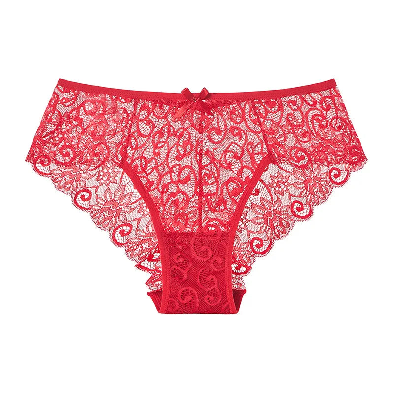 Mid Waist Lace Panties – Breathable, Sexy