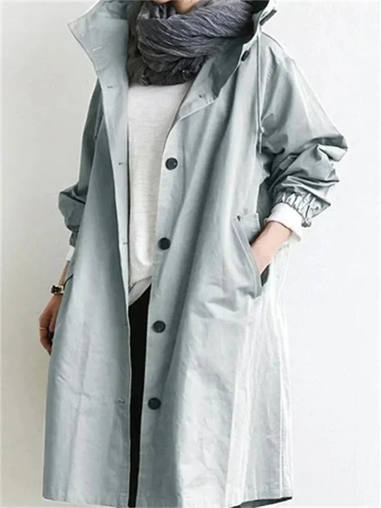 Hooded Long Overcoat