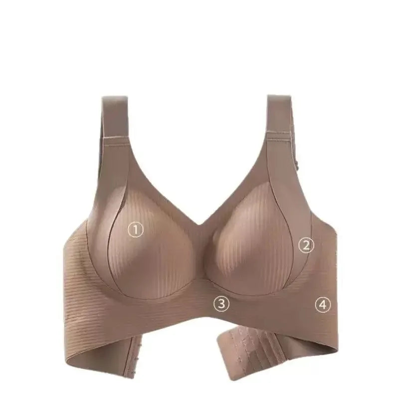 Adjustable Wireless Bra – No Wire, Large Bust Support