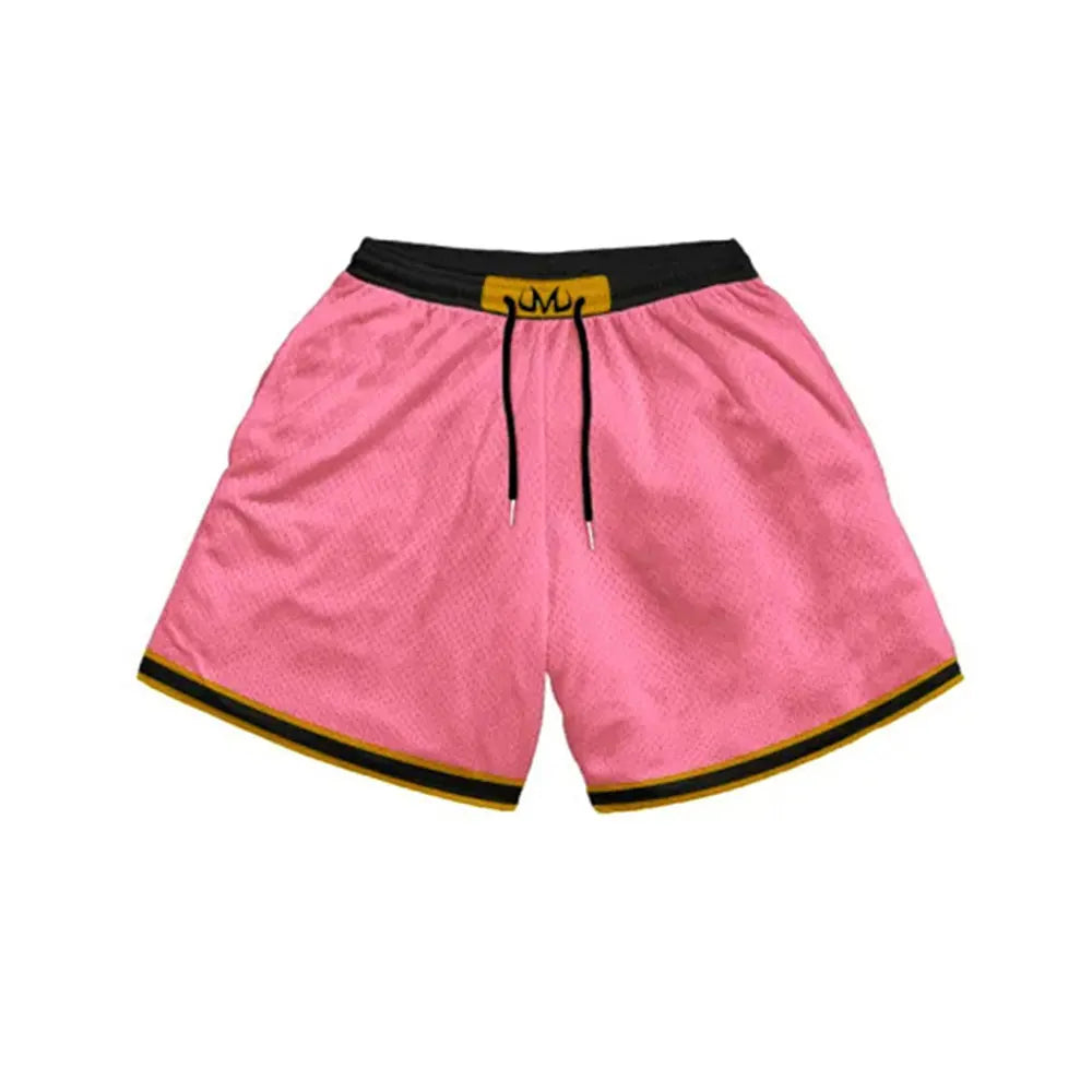 Anime Inspired 2-in-1 Quick Dry Mesh Shorts – Summer Sports Workout Pants