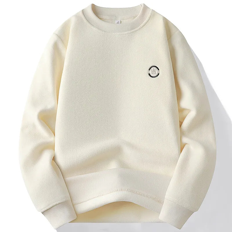 Fleece Lined Embroidered Sweater