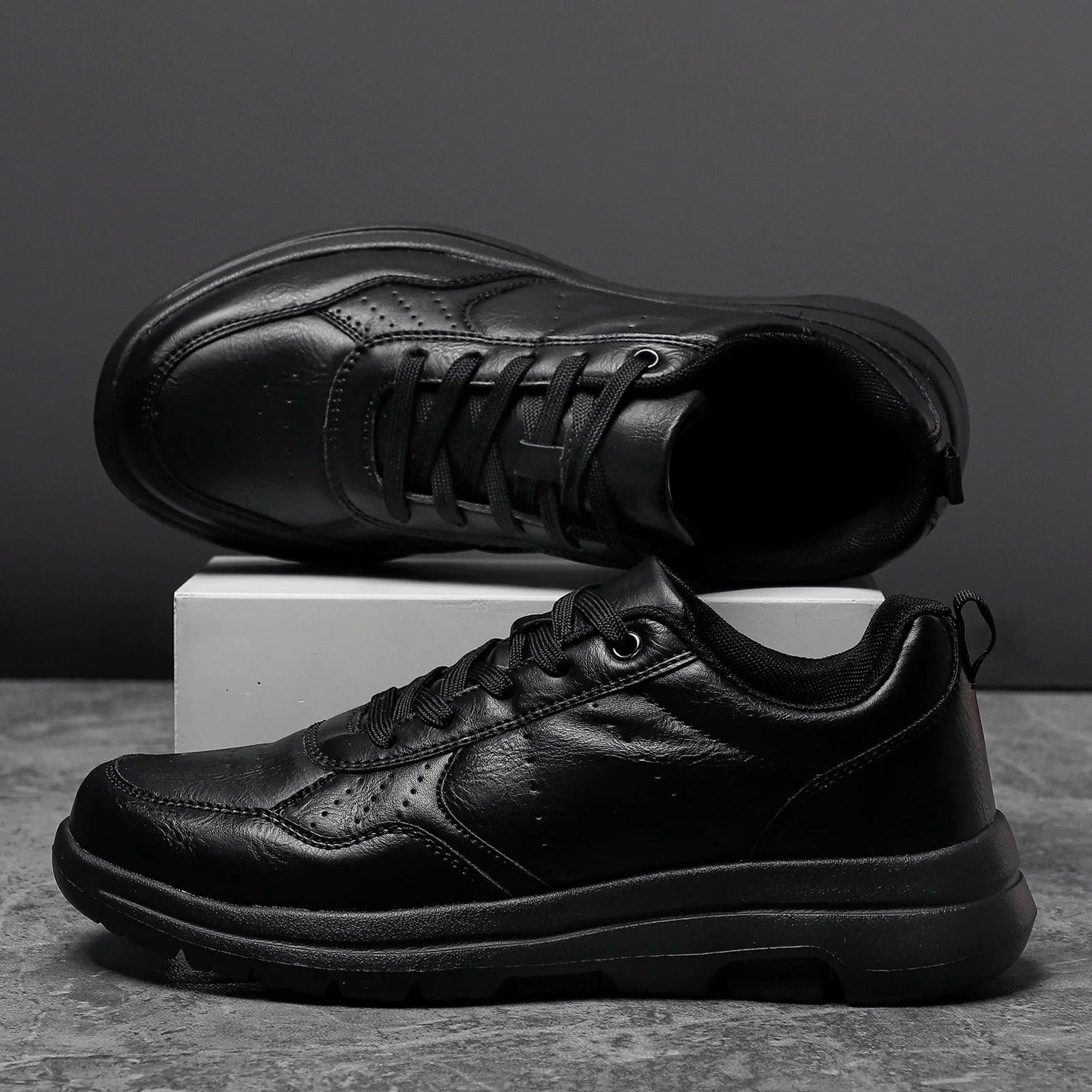 Soft Moccasin Sneakers — Casual Leather with Solid Urban Design
