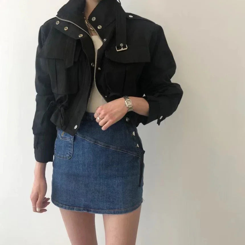 Safari Collar Short Coat