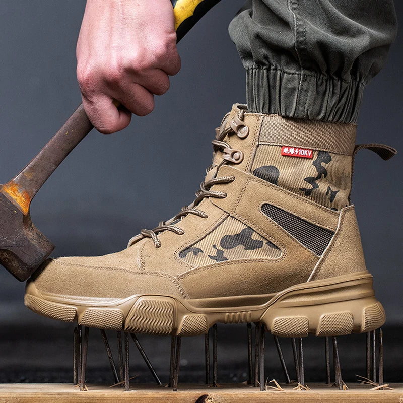 Indestructible Safety Sneakers — Steel Toe & Puncture-Proof Tactical Shoes