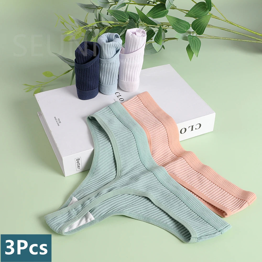 Cotton G-String Panties – Low Rise, Sexy – 3/10-Pack