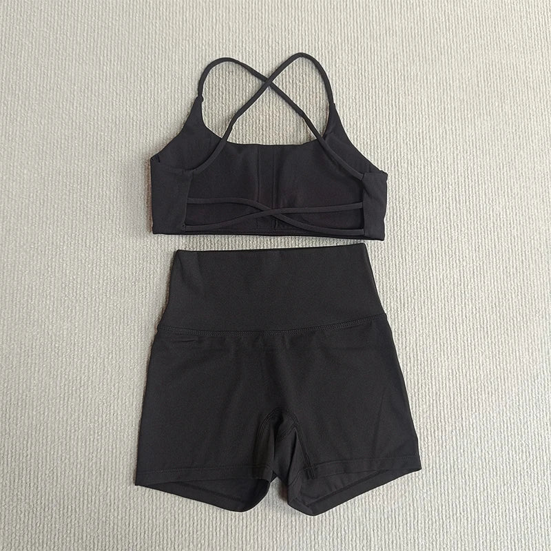 VibeFit Tracksuit – Soft Short Set with Bra