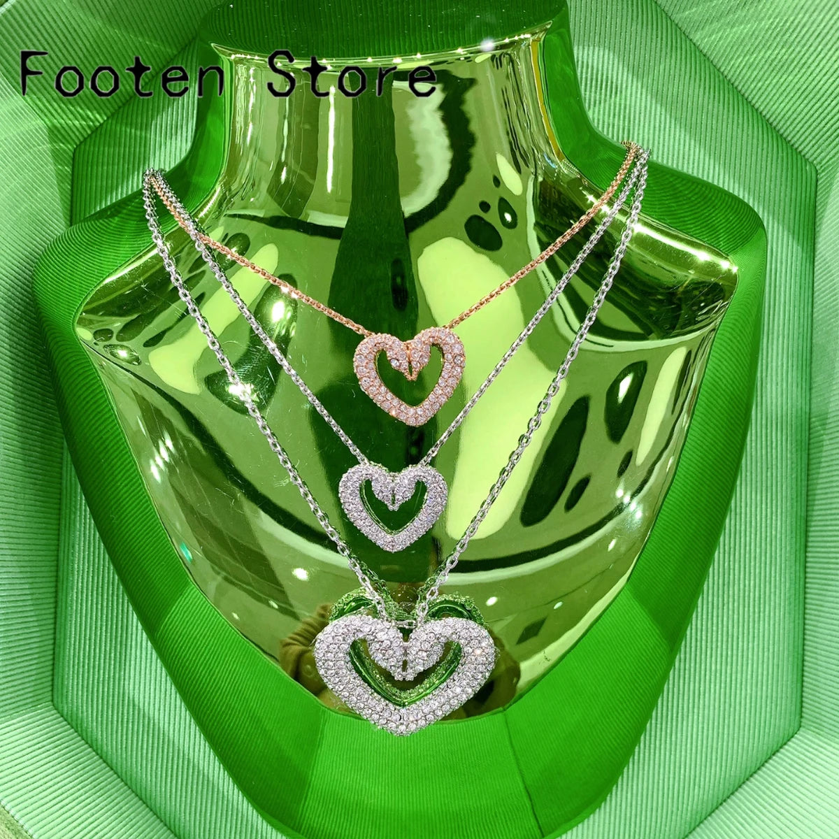 Pink Heart Crystal Set – Pearl Party Edition