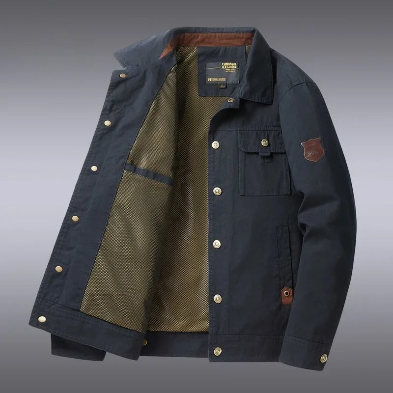 Classic Baseball Jacket — Warm Windproof Cargo Bomber, British Style