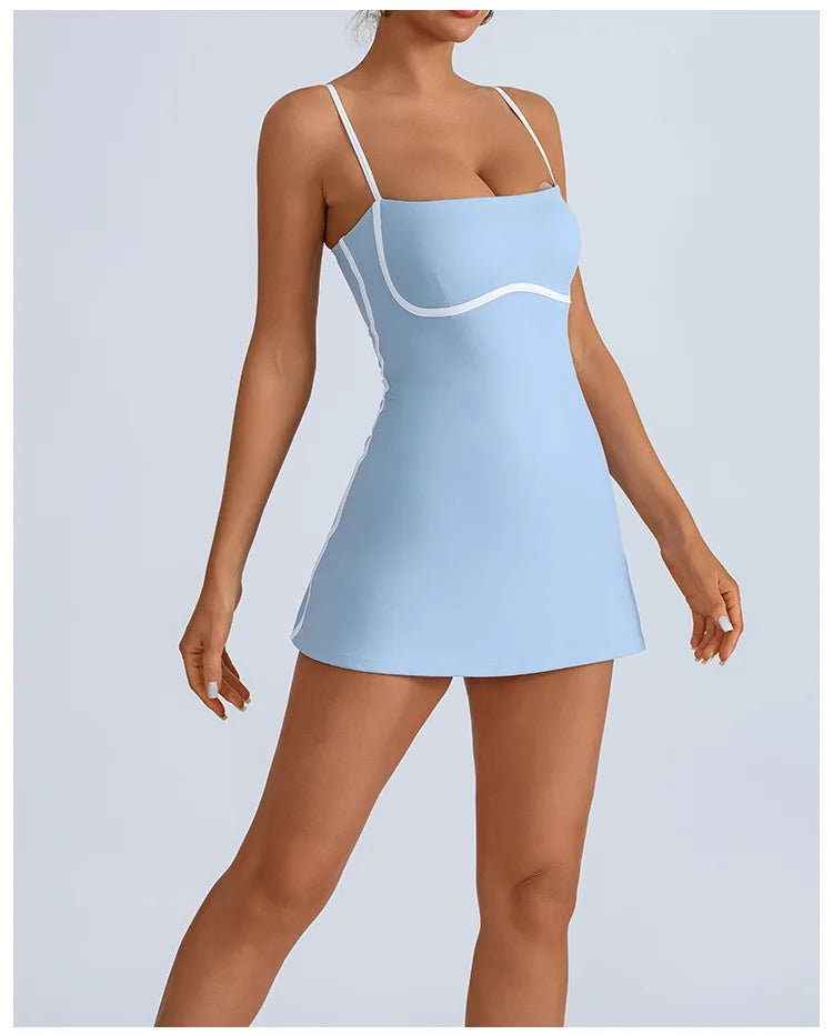 AceCourt Skirt Set – Built-In Bra Tennis Dress