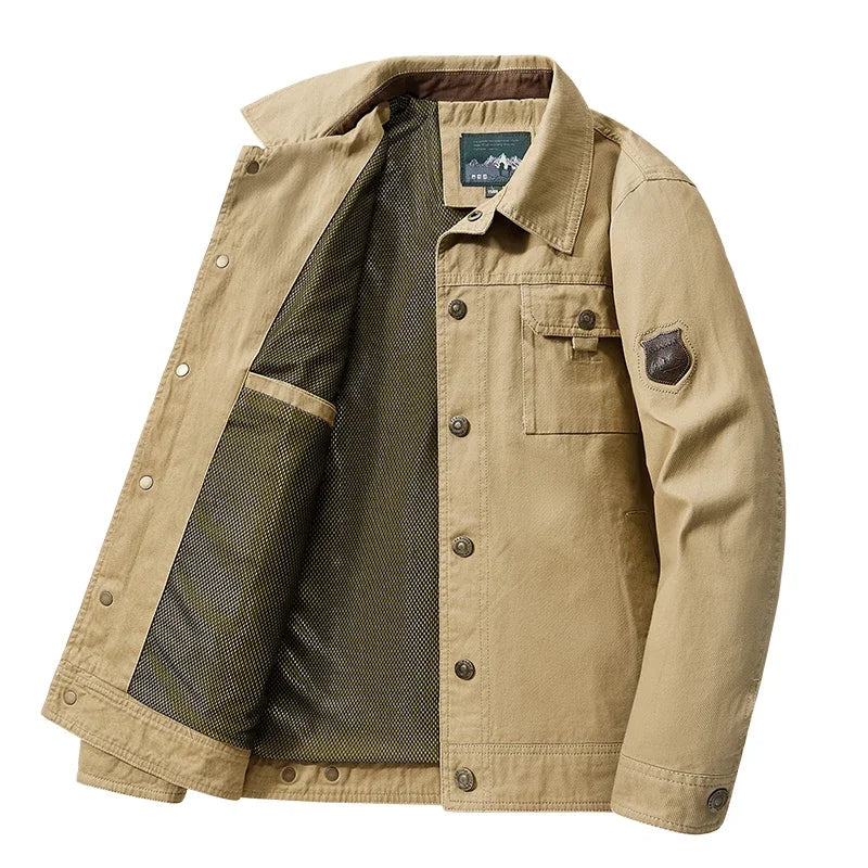 Classic Baseball Jacket — Warm Windproof Cargo Bomber, British Style
