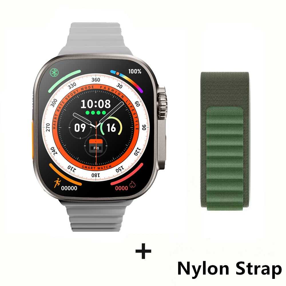 Smartwatch Ultra Pro – 49mm AMOLED, Wireless Charging, Sports & Fitness Mode
