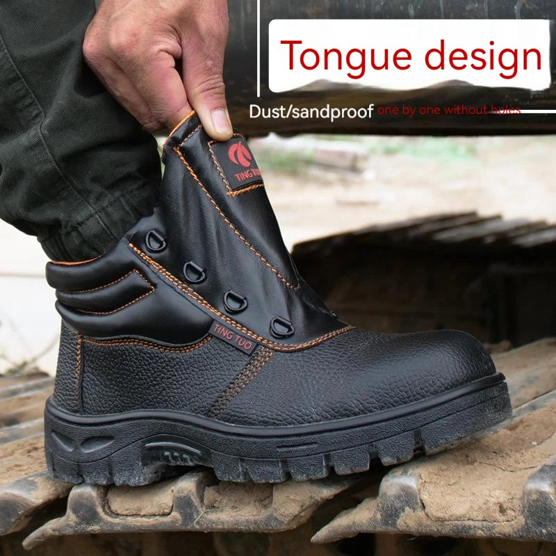 Wear-Resistant Safety Boots — Steel Toe & Waterproof Anti-Puncture Build