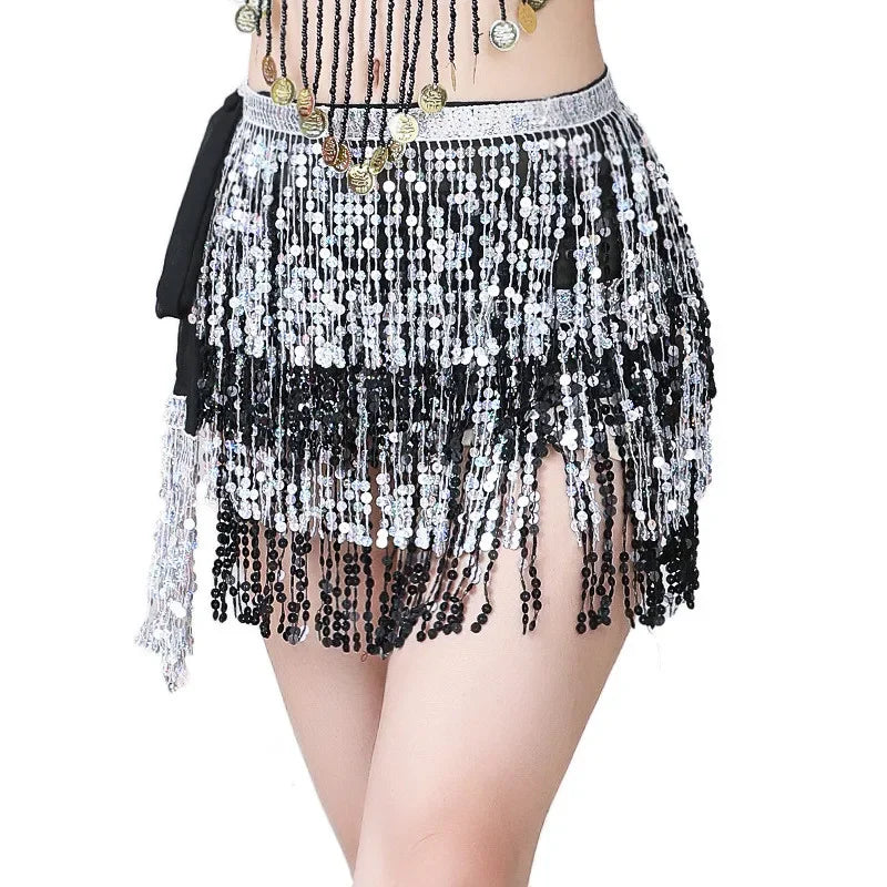 Sequin Tassel Mini Skirt — Dance & Party Ready