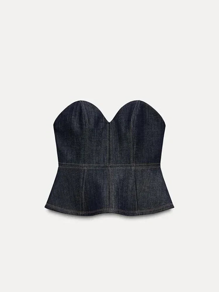 Vintage Denim Pant Set