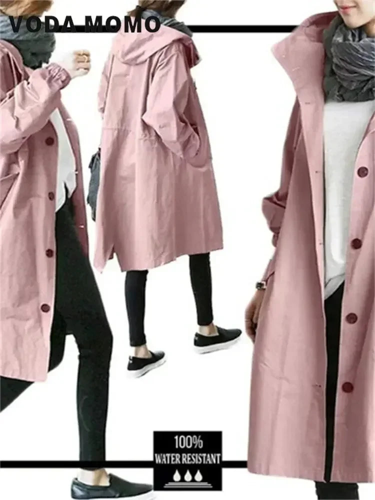 Hooded Long Overcoat