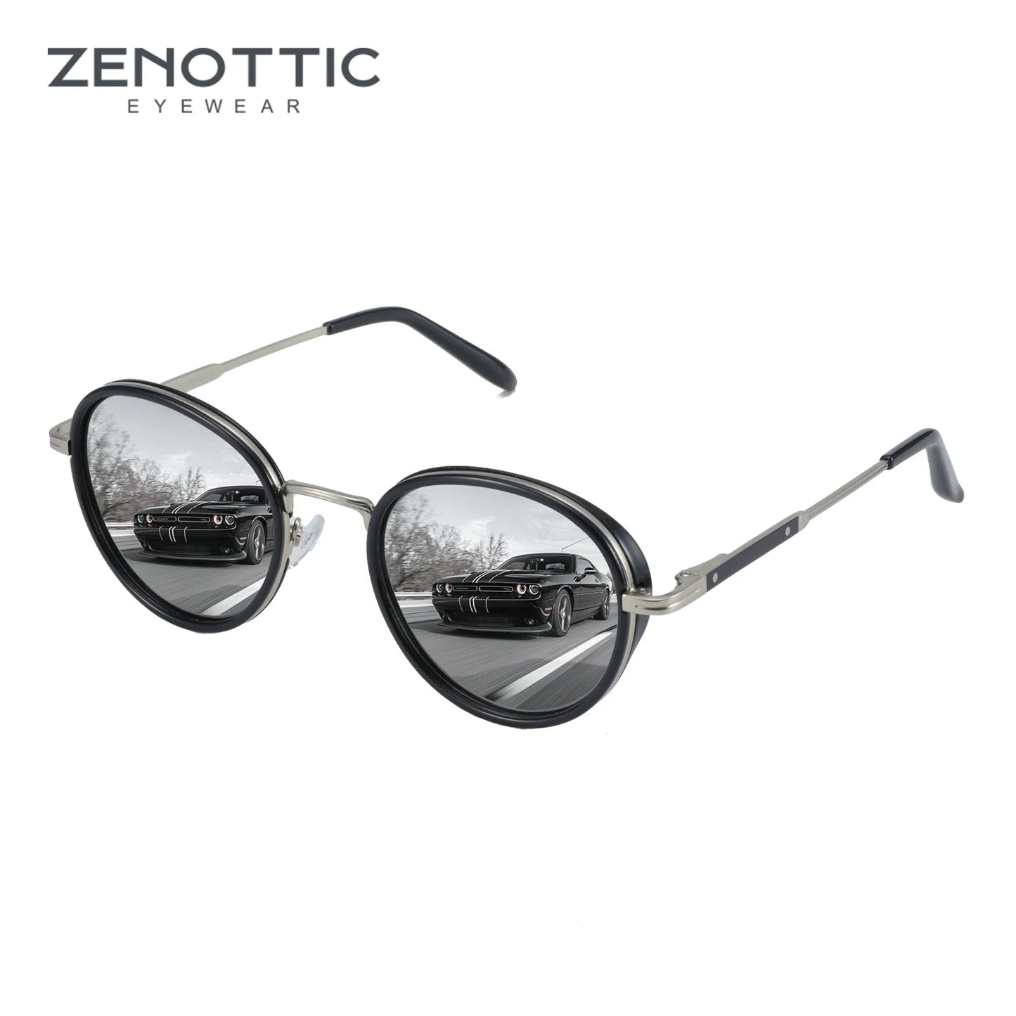 ZENOTTIC 2025 Retro | Polarized Round Shades – Classic Vintage Protection