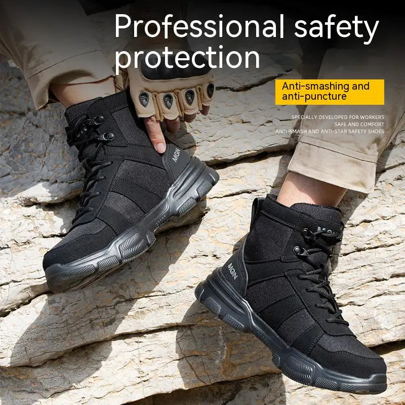 Lightweight Safety Sneakers — Anti-Slip Tactical Footwear for Work