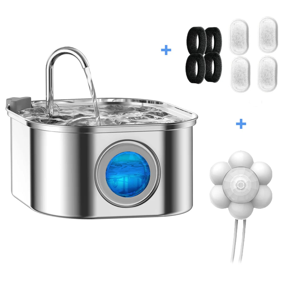 3.2L Stainless Steel Pet Water Feeder Auto