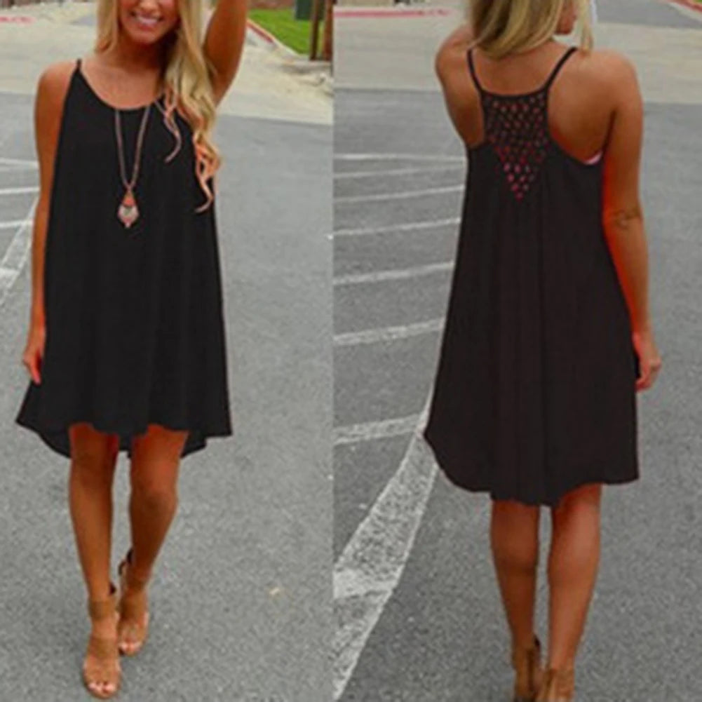 Swing T-Shirt Dress with Pockets — Plus Size Loose Cover-Up