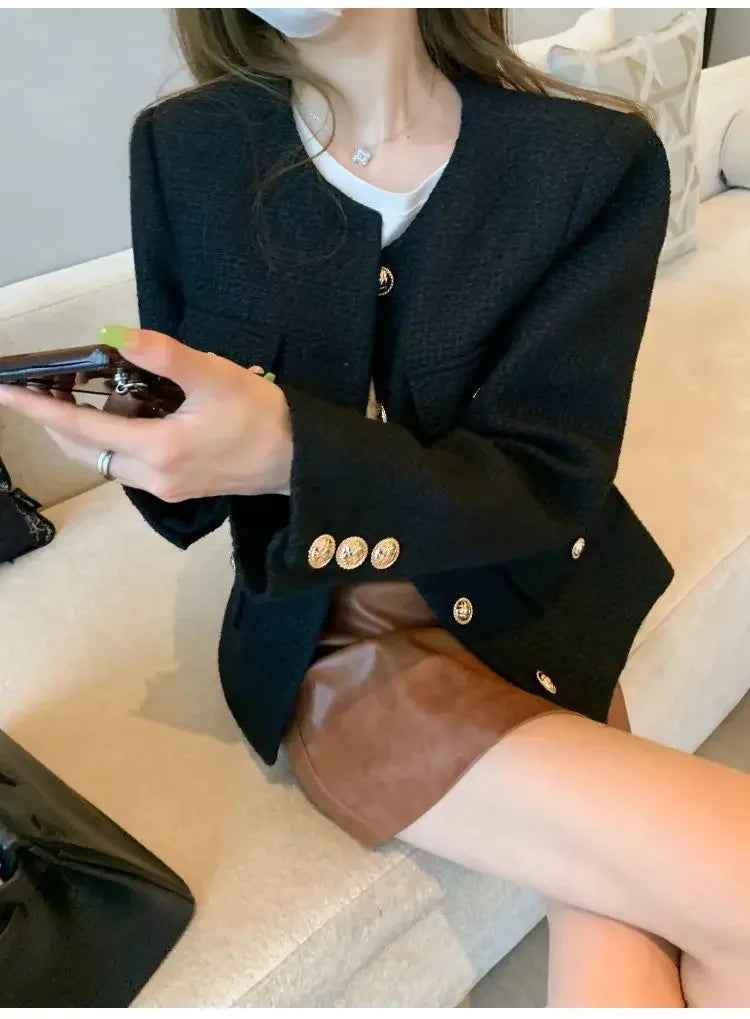 French Wool Tweed Coat