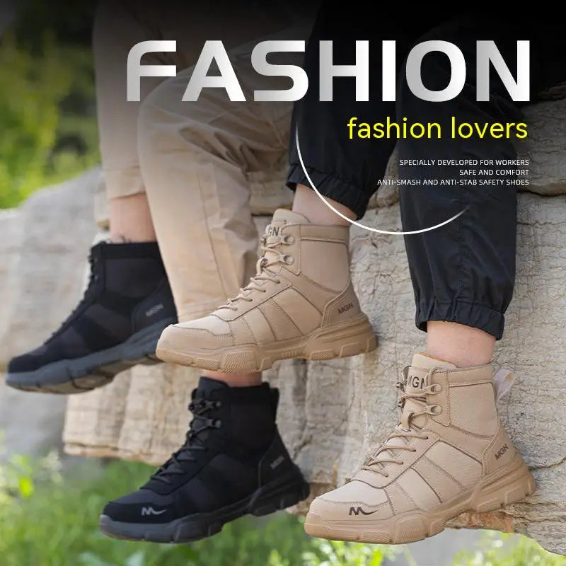 Lightweight Safety Sneakers — Anti-Slip Tactical Footwear for Work