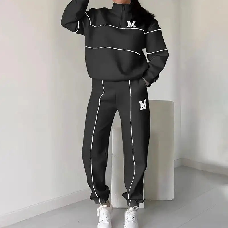 Lounge Pullover Sweatshirt & Sweatpants Set – Casual Comfort