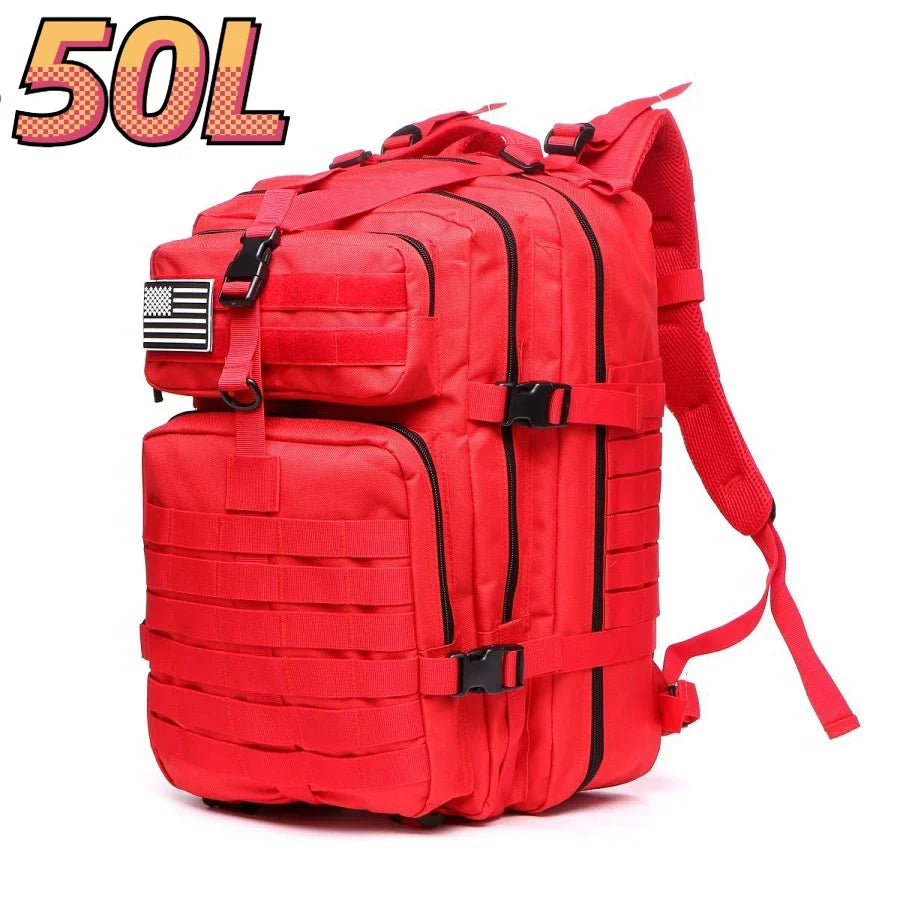 RangerTrek Tactical Backpack – 30L/50L Waterproof Nylon Outdoor Bag