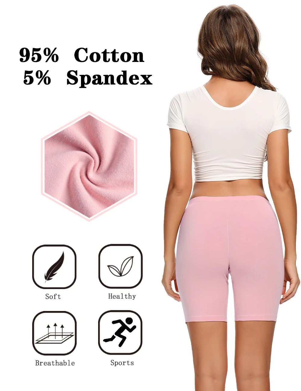 Plus Size Cotton Underwear – High Waist, Soft – 4-Pack