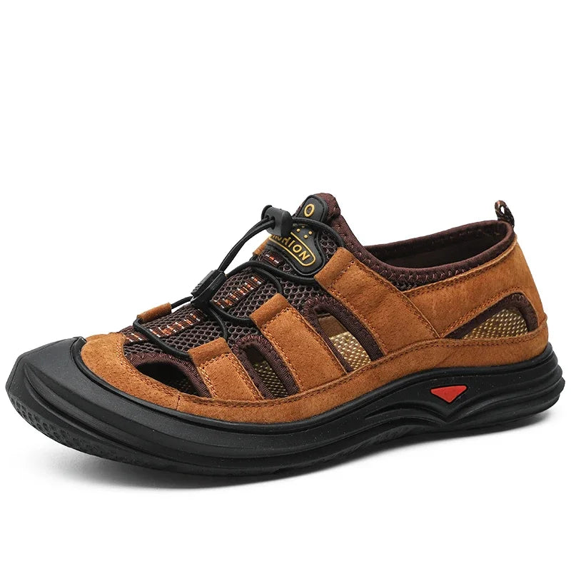 OxTrail Cowhide Sandals – Large Size Outdoor Comfort