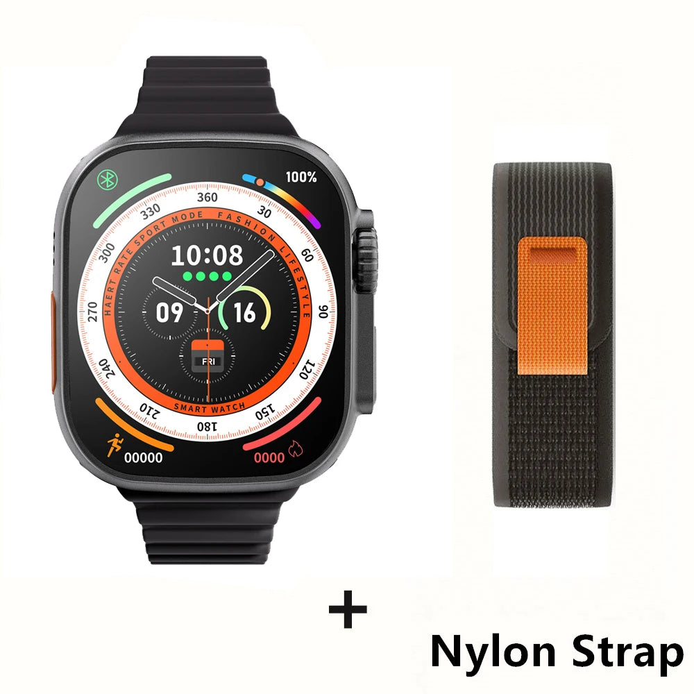 Smartwatch Ultra Pro – 49mm AMOLED, Wireless Charging, Sports & Fitness Mode