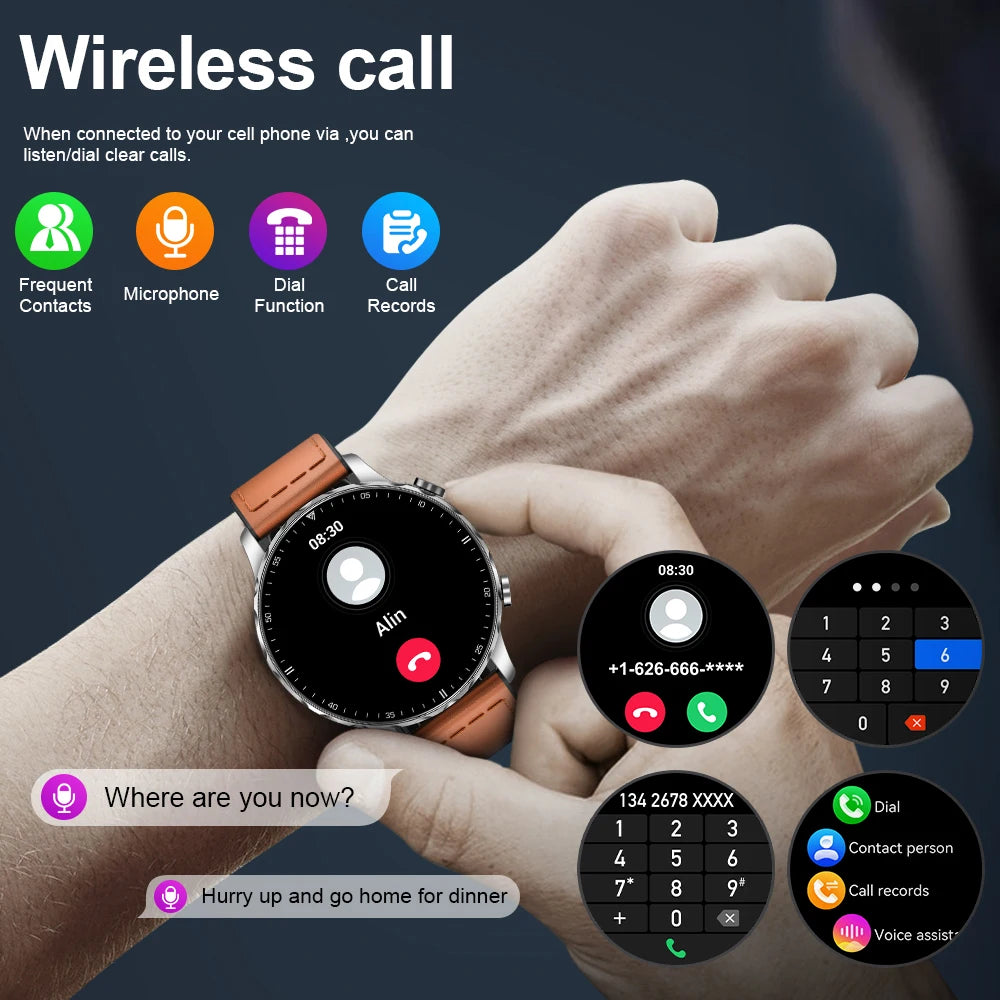 Magnetic Strap Smartwatch – Bluetooth Call, Health Monitor, Sports Features